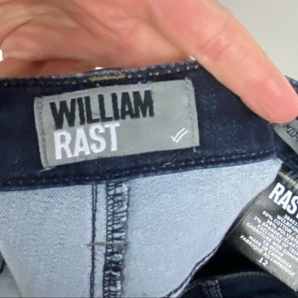 William Rast Justin Timberlake Slim Leg Dark Blue Jeans Size 12 Denim Mid Rise - Picture 3 of 13
